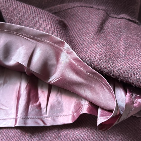 Vintage GAP Maroon Wool Blend MIDI Skirt with Ruffle. Size 12 - Picture 6 of 6